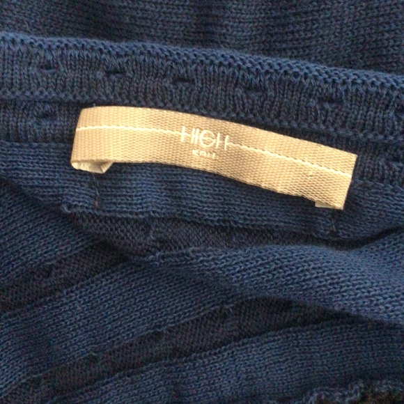 HIGH BY CLAIRE CAMPBELL LUXURY BLUE ZIP CARDIGAN SMALL - Picture 7 of 10